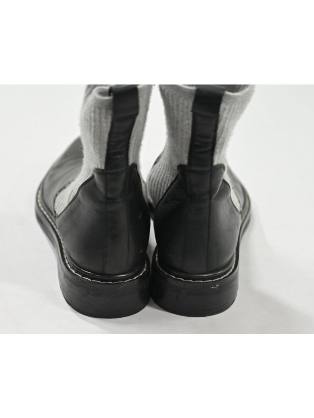 The Row Fara Pull On Chelsea Boots in Black Leather - Picture 13 of 13
